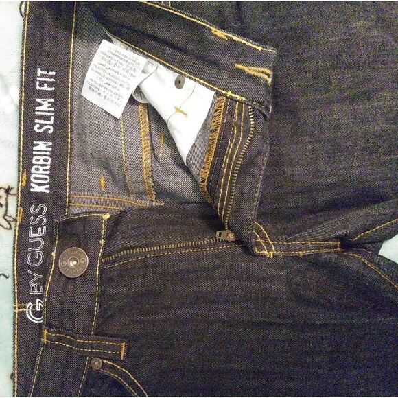 G by Guess Men’s Korbin Slim Fit Dark Wash Jeans Size 30 - Picture 4 of 6